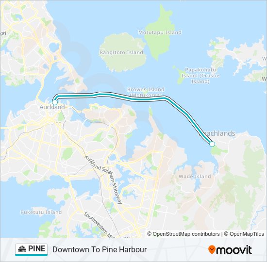 PINE Ferry Line Map