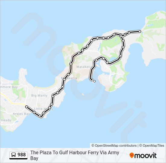 988 bus Line Map