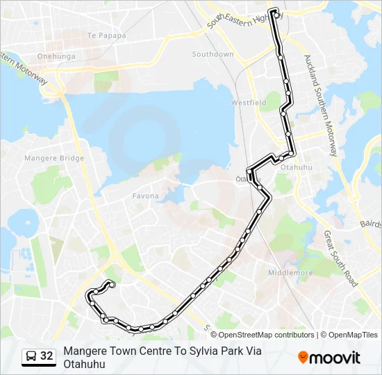 32 Bus Line Map