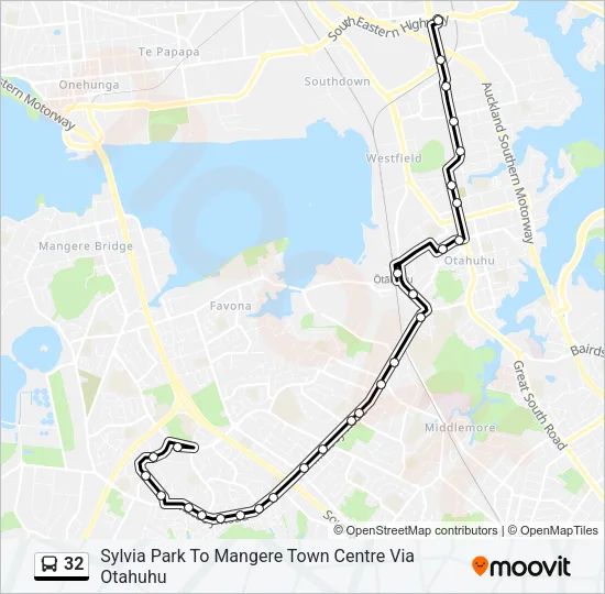 32 Bus Line Map