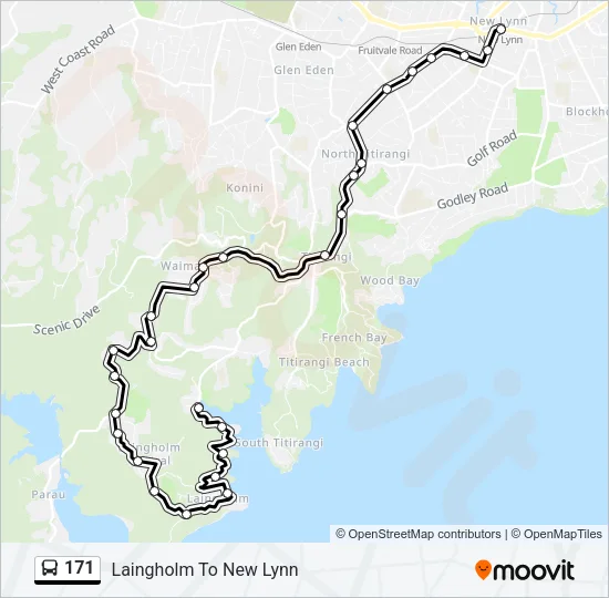 171 Bus Line Map