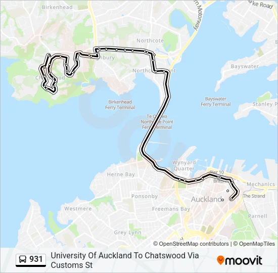 931 Bus Line Map