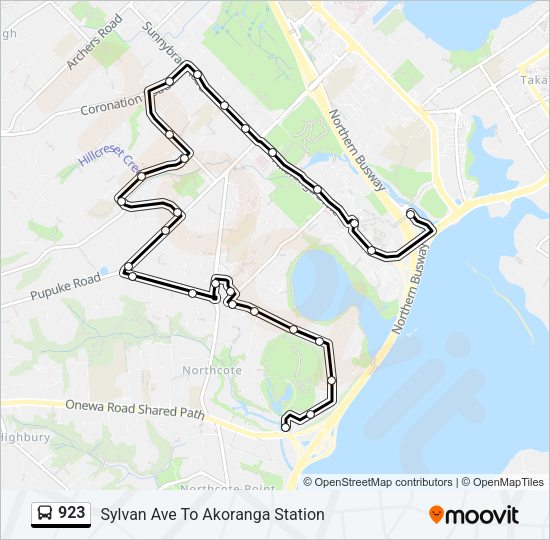 923 Bus Line Map