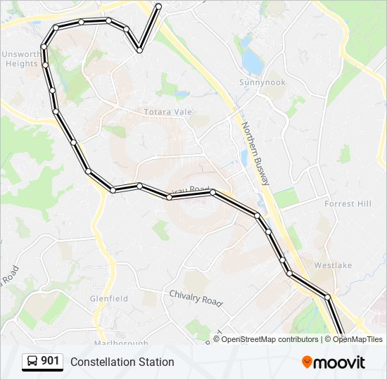 901 Route Schedules, Stops & Maps Constellation Station (Updated)