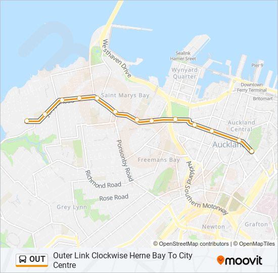 OUT bus Line Map
