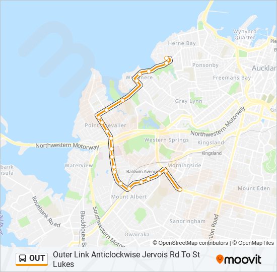 OUT bus Line Map