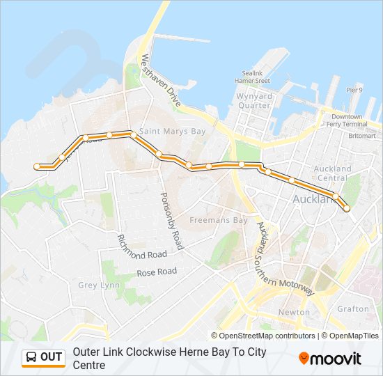 OUT Bus Line Map