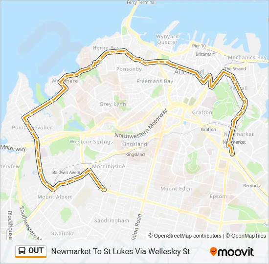 OUT Bus Line Map