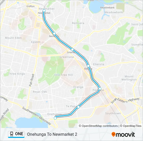 ONE Train Line Map
