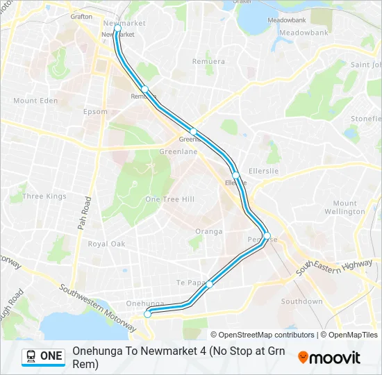 ONE Train Line Map