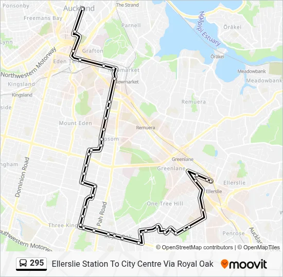 295 Route: Schedules, Stops & Maps - Ellerslie Station To City Centre ...