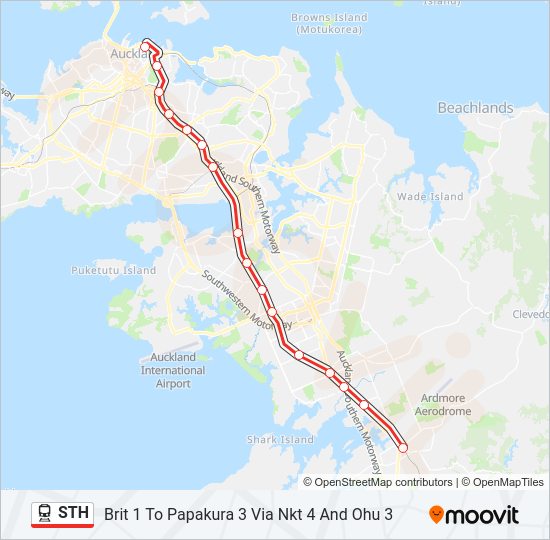 STH train Line Map