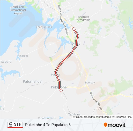 STH Train Line Map