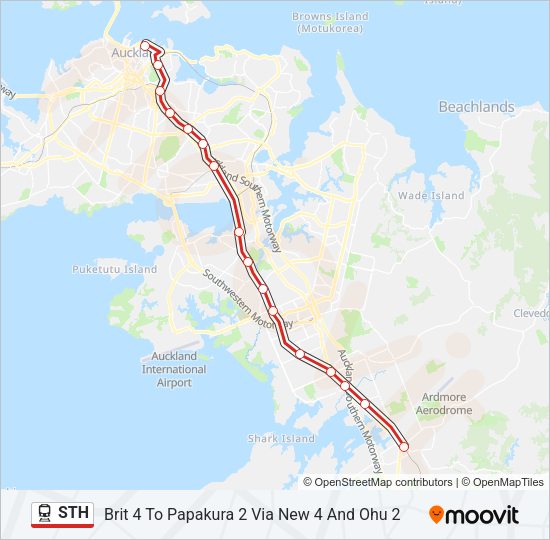 STH Train Line Map