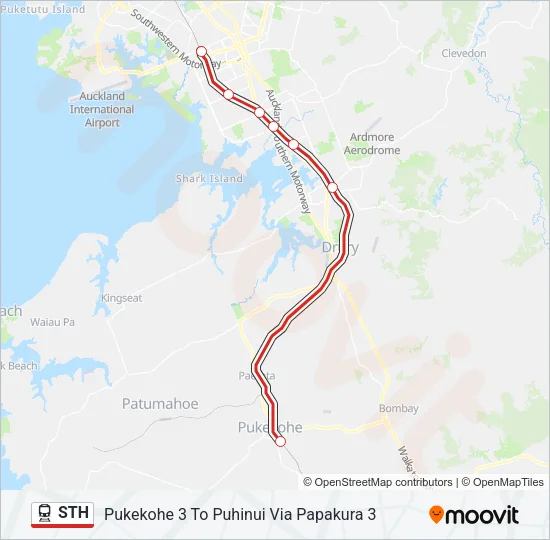 STH Train Line Map