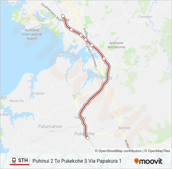 STH Train Line Map