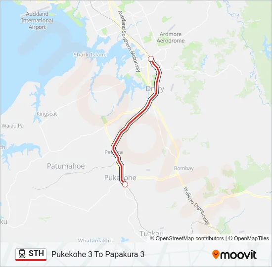 STH Train Line Map