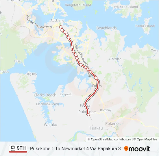 STH Train Line Map