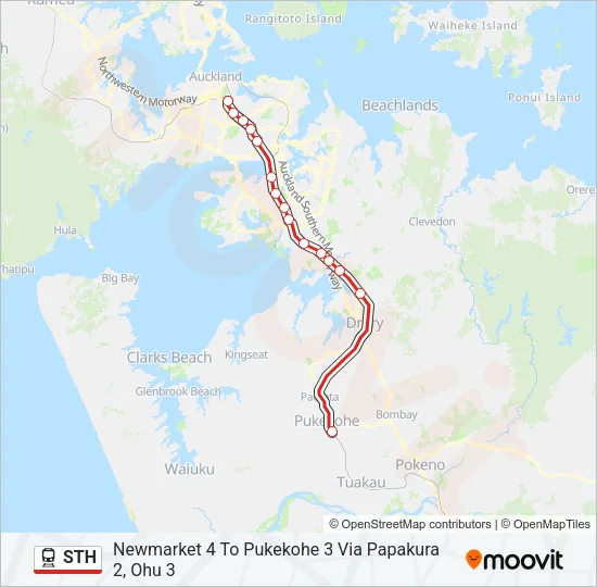 STH Train Line Map