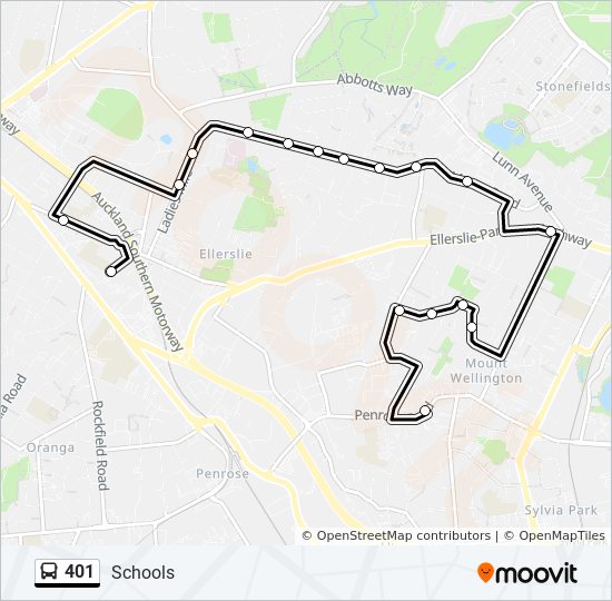 Bus 401 Route Map 401 Route: Schedules, Stops & Maps - Schools (Updated)