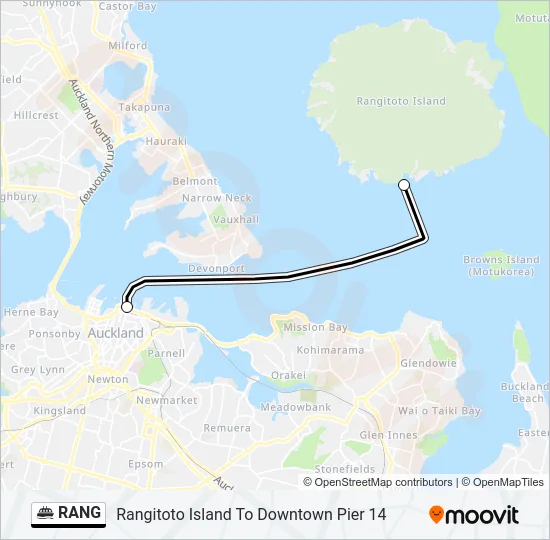 RANG Ferry Line Map