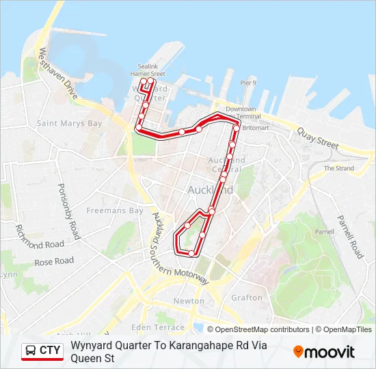 CTY Bus Line Map
