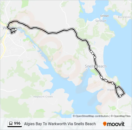 996 Bus Line Map