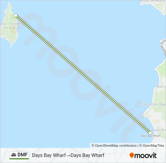 DMF Ferry Line Map