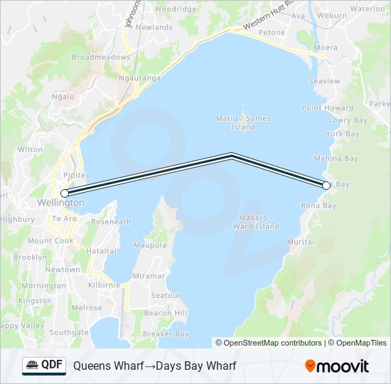 QDF ferry Line Map