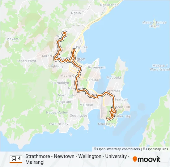 4 Bus Line Map