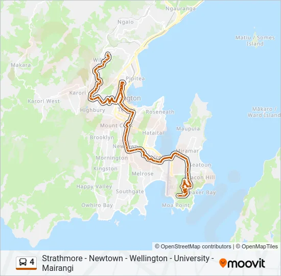4 Bus Line Map