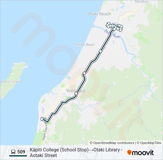 509 Bus Line Map