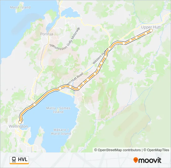 HVL Train Line Map