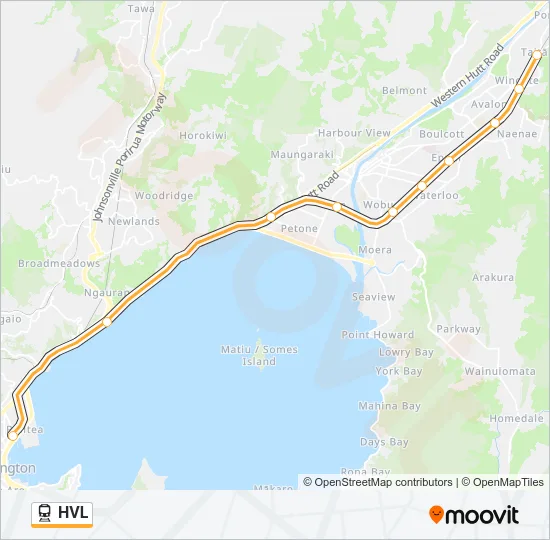 HVL Train Line Map