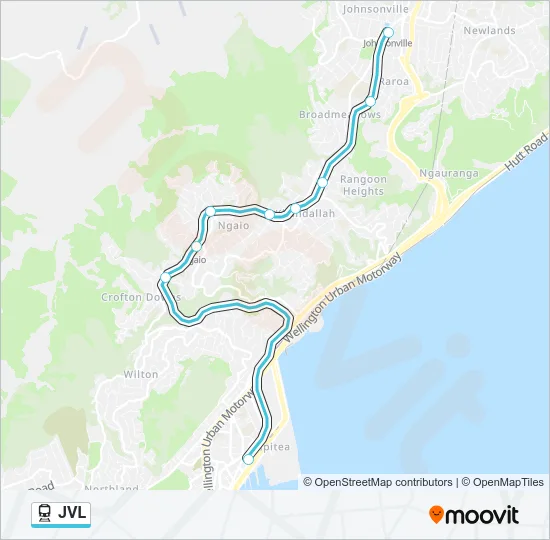 JVL Train Line Map