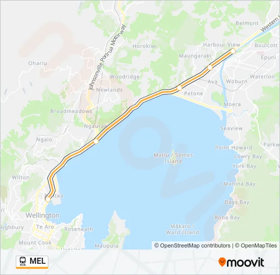 MEL Train Line Map