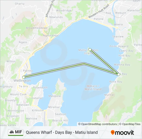 MIF Ferry Line Map