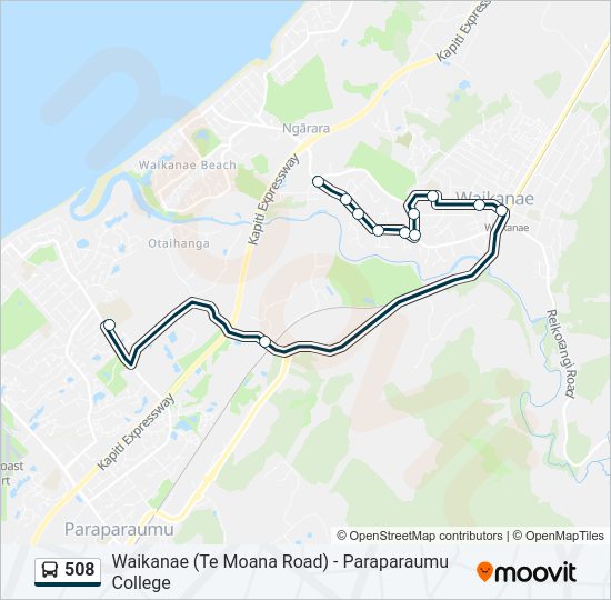 508 Bus Line Map