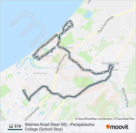 510 Bus Line Map