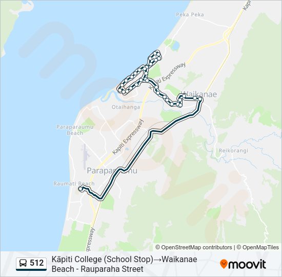 512 Bus Line Map