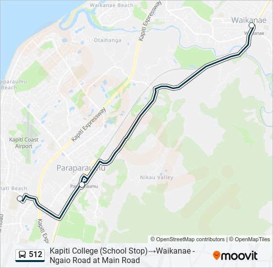 512 bus Line Map