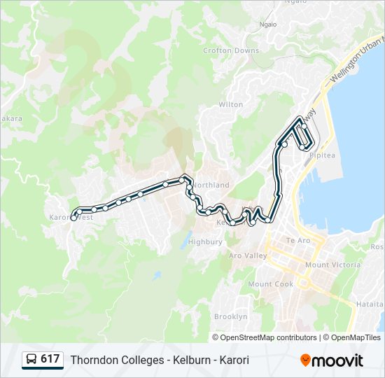 617 Bus Line Map