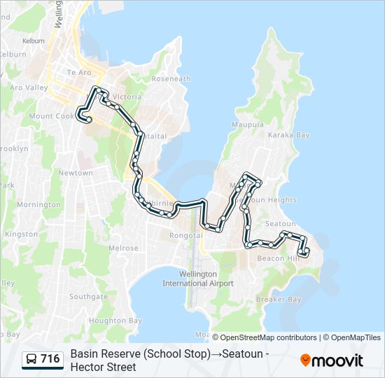 716 bus Line Map