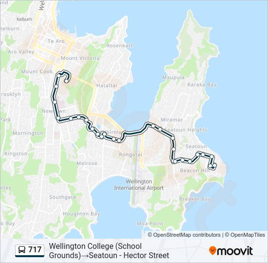 717 Bus Line Map