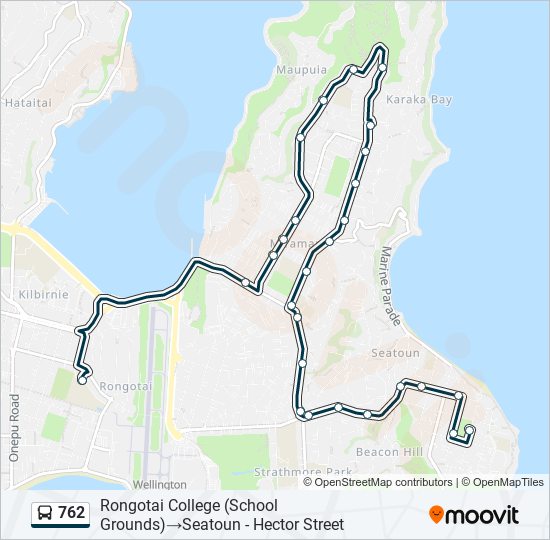 762 bus Line Map