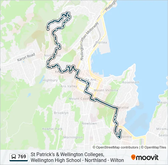 769 Bus Line Map