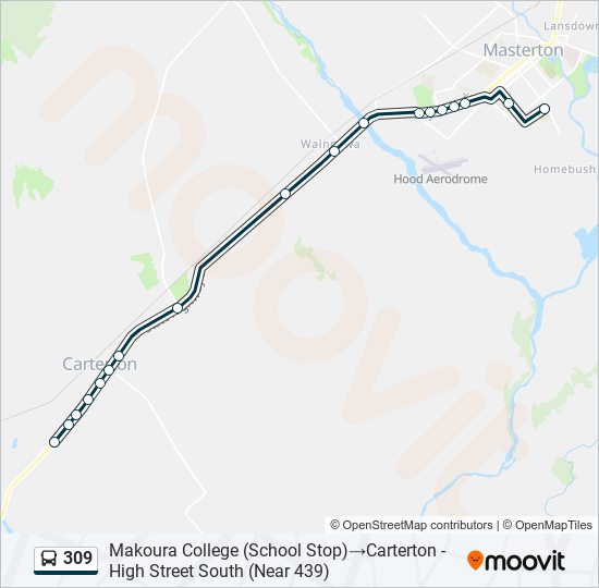 309 bus Line Map