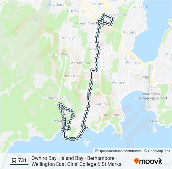 731 Bus Line Map