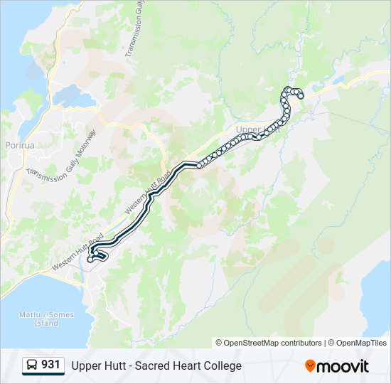 931 bus Line Map