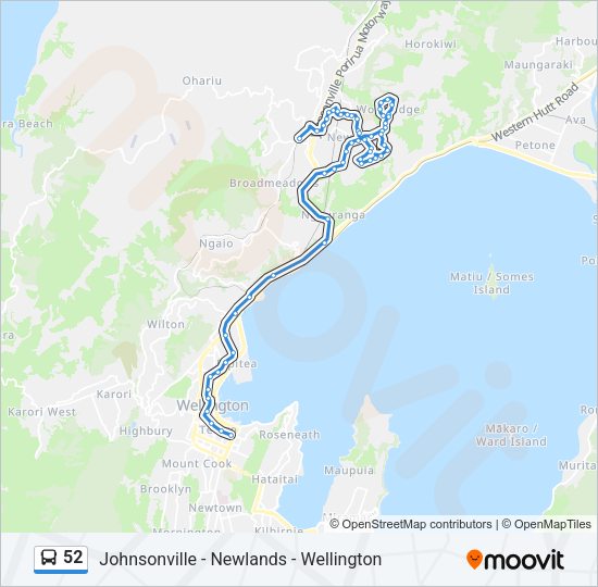 52 Bus Line Map